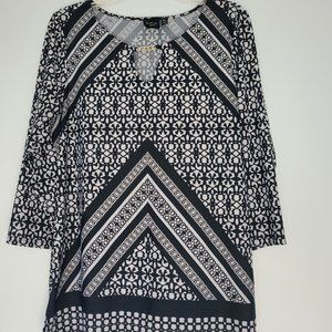 Lavanya - PXL - Black and White Pattern Top